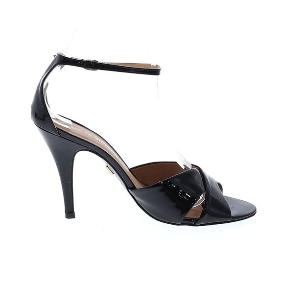 POUR LA VICTOIRE Black Patent Leather Heels 8 - Picture 1 of 12